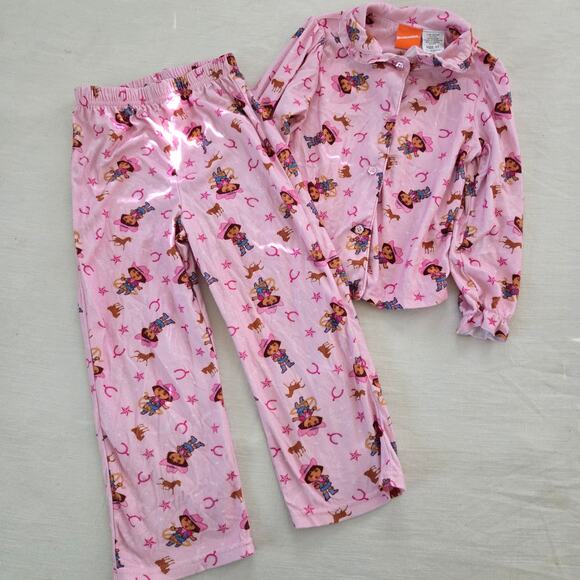 Y2k Cowgirl Dora the Explorer PJs Set 5t - Picture 1 of 5